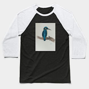 Blue Kingfisher - bird art Baseball T-Shirt